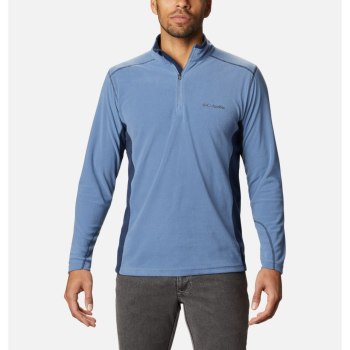 Columbia Klamath Range II Half Zip Fleece, Pullover Azules Grises Azul Marino Para Hombre | 782315-Z